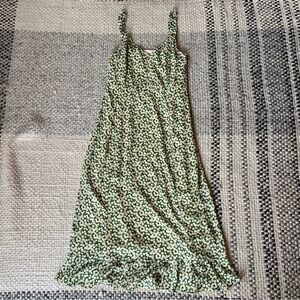 Lulu's Daisy Print Green Sundress